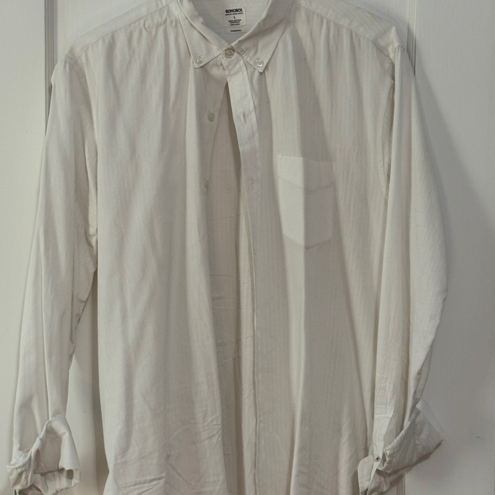 Bonobos Cream Men's Casual Button Down Shirt